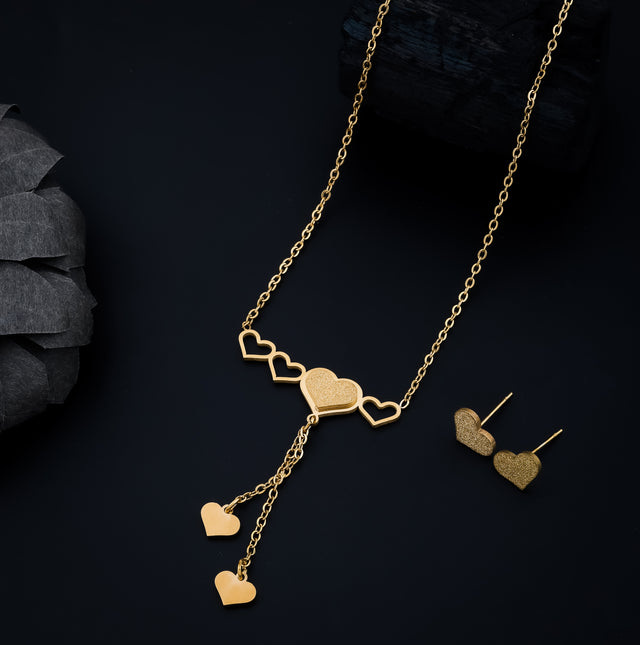 Heart Harmony Gold-Plated Jewelry Set