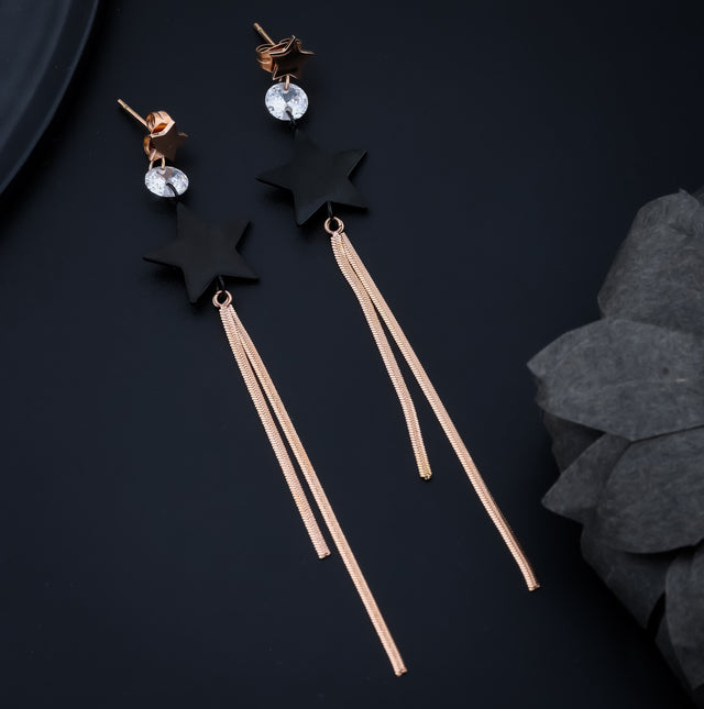 Star Cascade Drop Earrings