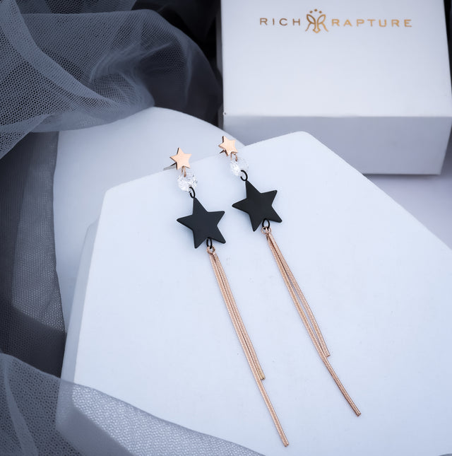 Star Cascade Drop Earrings