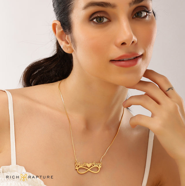 Infinity Couple NameĀ Necklace