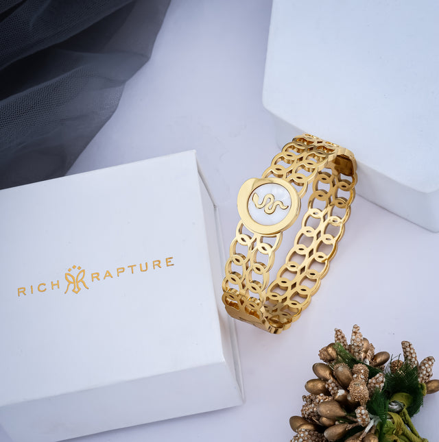 Serpent Embrace Gold-Plated Bracelet