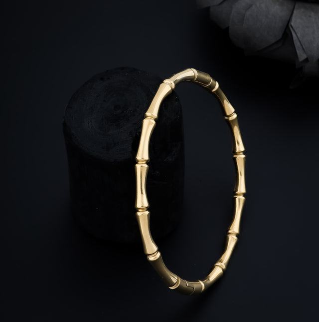 Bamboo Charm Gold-Plated Bracelet