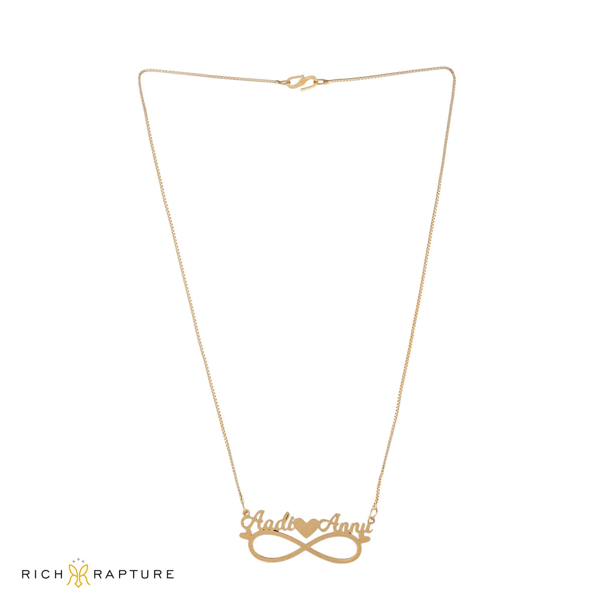 Infinity Couple Name Necklace