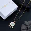 Mystic Evil Eye Chandelier Drop Necklace