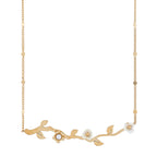 Blooming Sakura Branch Floral Necklace