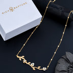 Blooming Sakura Branch Floral Necklace