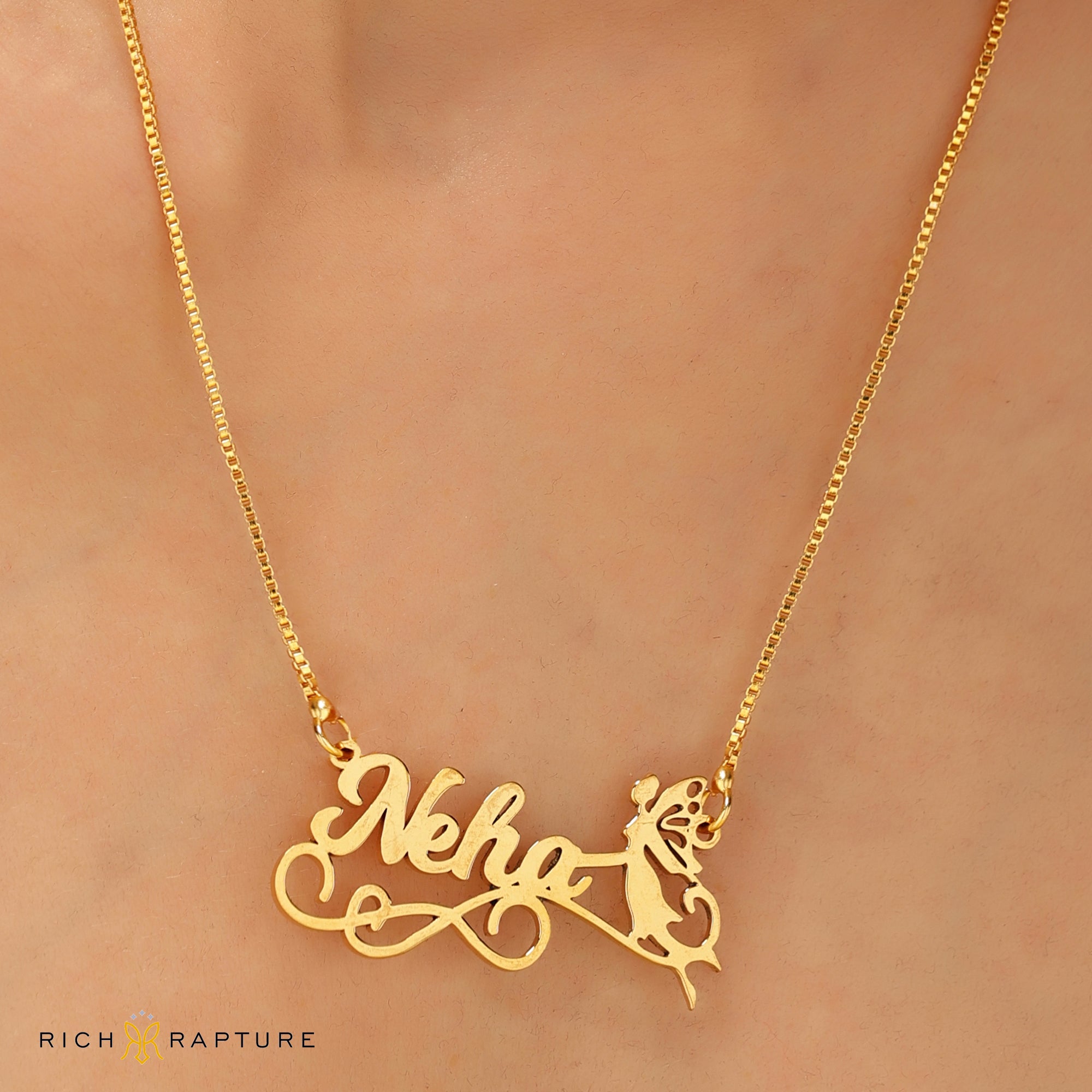 Fairy Angle Name Necklace