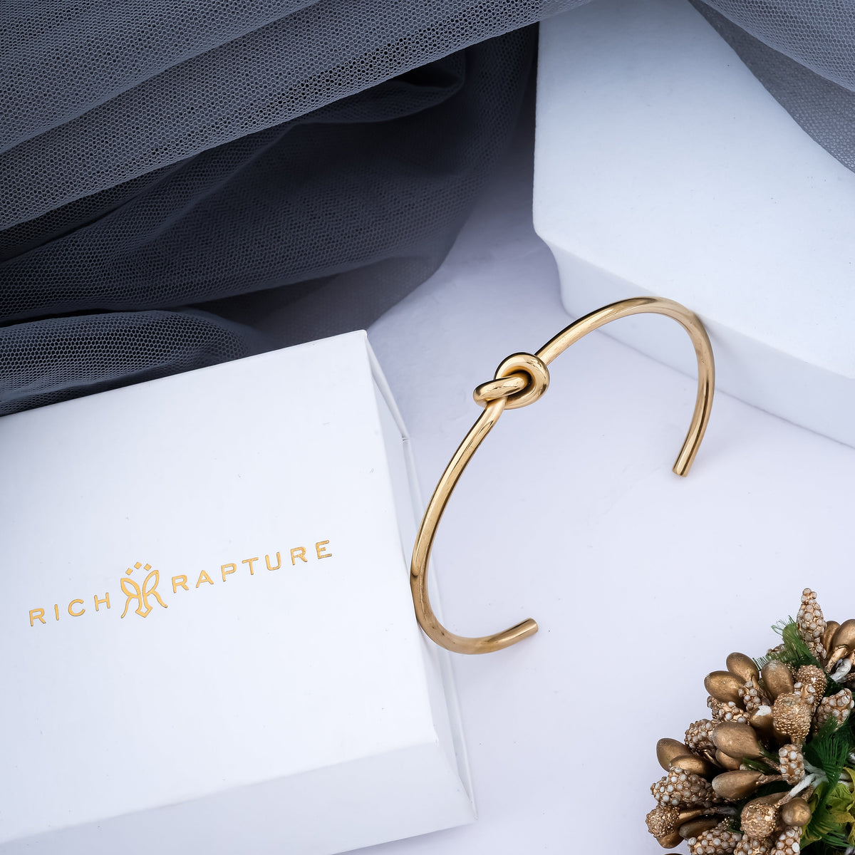 Knot of Love Gold-Plated Bracelet