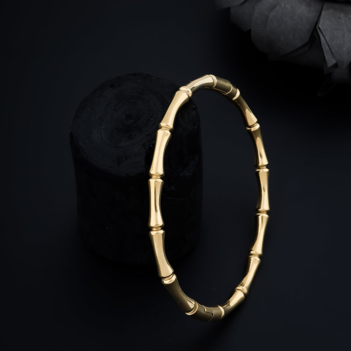 Bamboo Charm Gold-Plated Bracelet