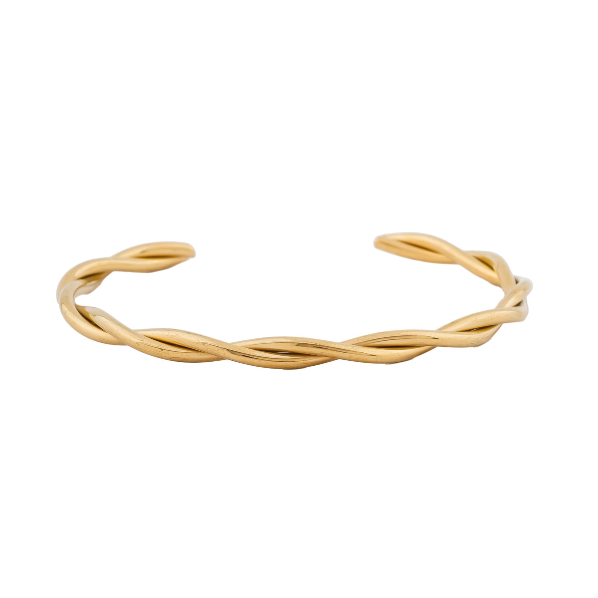 Twisted Elegance Gold-Plated Bracelet