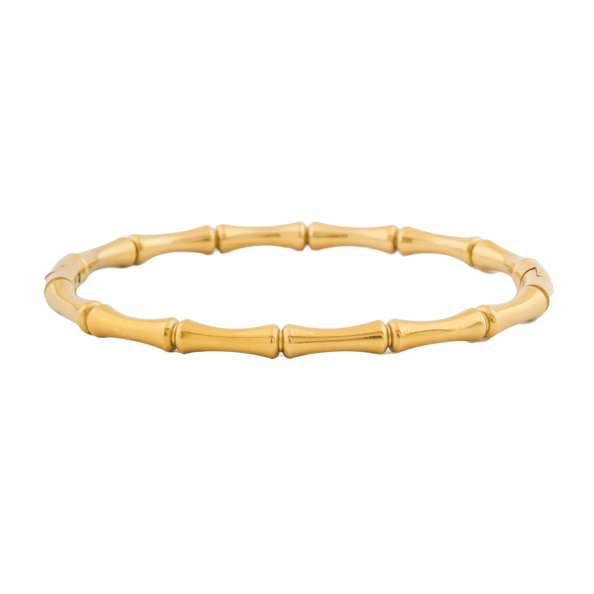 Bamboo Charm Gold-Plated Bracelet